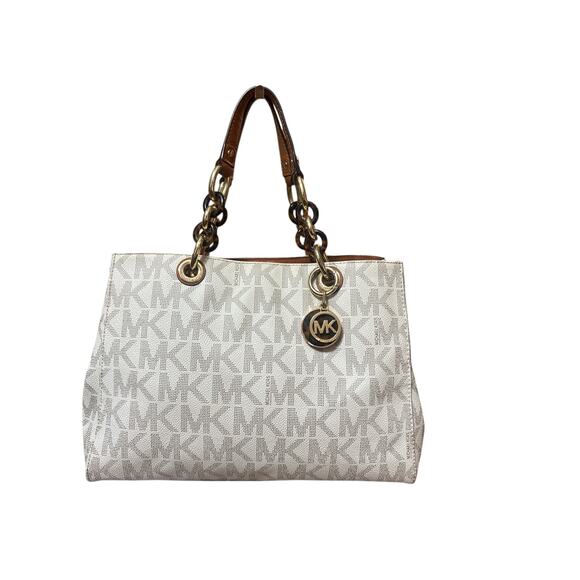 Michael Michael Kors Cynthia Logo Medium Satchel w/COA and dust bag - Picture 1 of 10